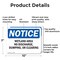 Signmission Wetland Area No Discharge Dumping Or Clearing, 10 in W x Rectangle, Aluminum OS-2PACK-NS-A-710-L-19038 - alternate 5